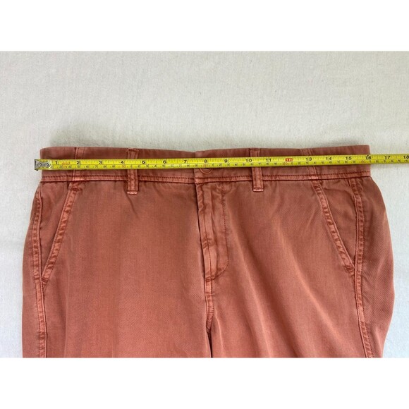 EUC J.Crew Chino Pants Womens Size 8 Burnt Orange Rust Earth Casual Fall Cotton - Picture 5 of 11